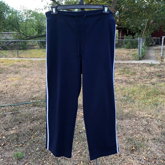 Just My Size Navy Drawstring Pullup Pants, Size 16W - Picture 1 of 10